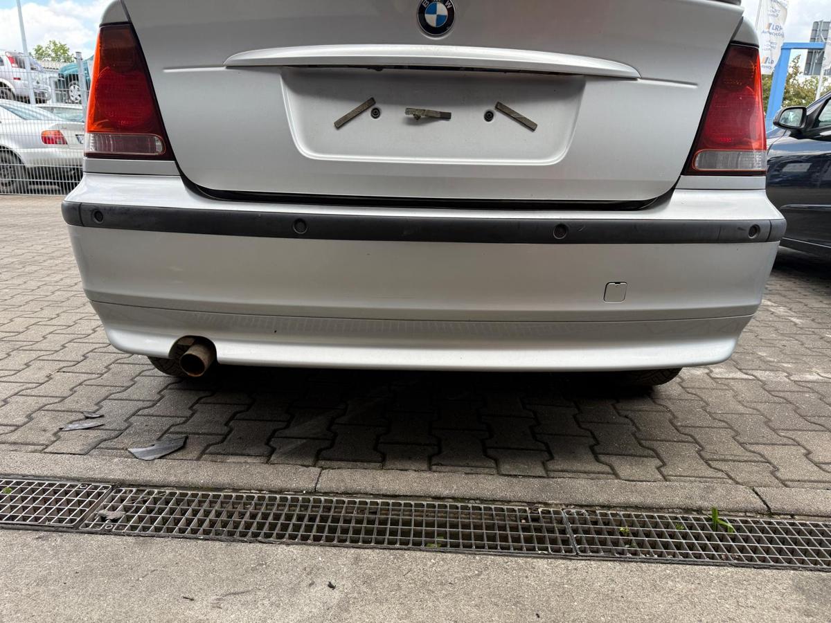 BMW E46 Compact original Stoßstange Stoßfänger hinten 354 Titansilber BJ03